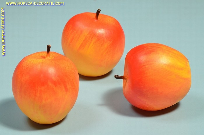 Appels, groot, 3 stuks (namaak)