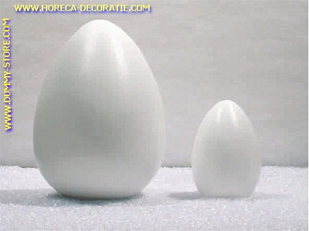Eier, WEISS, höhe: 17 cm, 12 Stück - Attrappe