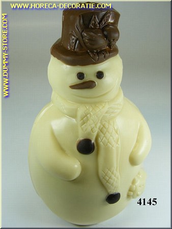 Chocolade sneeuwman, wit