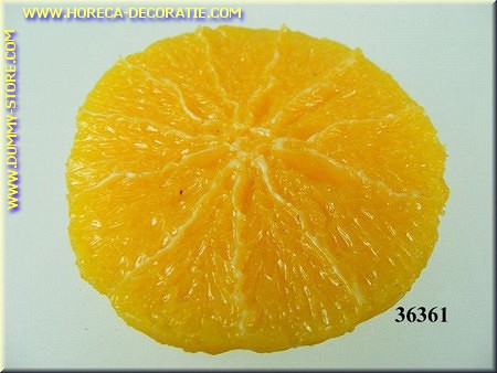 Sinaasappelschijf zonder schil - namaak