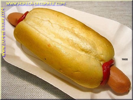 Hotdog met saus - namaak