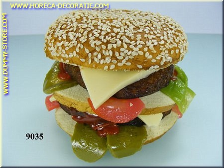 Cheeseburger, dubbel - dummy