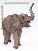 Baby Elefant stehend, lengte: 1,60, Höhe:1,60 mtr 