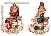 King & Queen toilet signs (set van twee) 