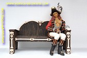 Lady Pirate on piratecounch (livesize) 