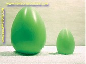 Egg, GREEN, H: 17 cm, 12 pcs. 